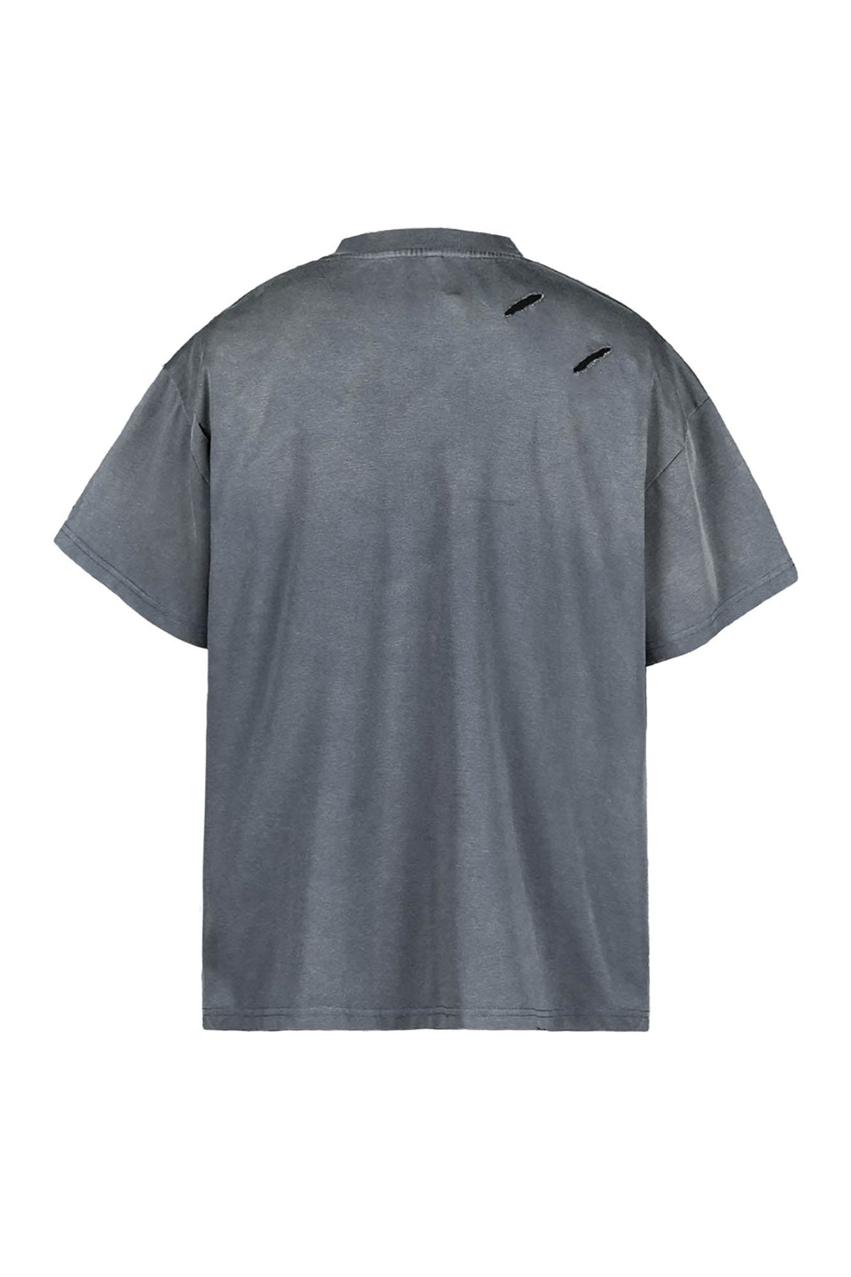 UNDERWATER Washed Ripped Gradient T-Shirt Blue