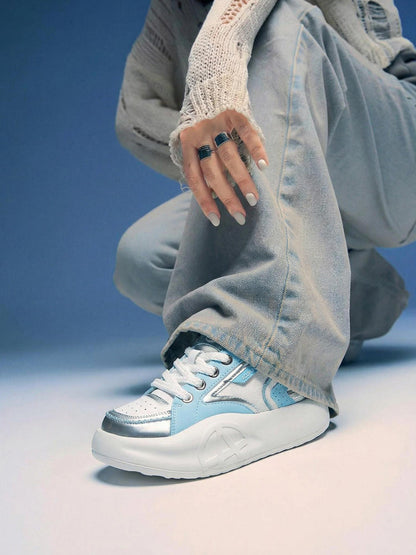 Pastel Breathable Platform Runner Sneakers