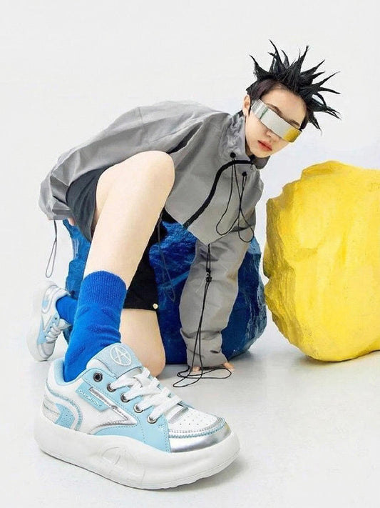 Pastel Breathable Platform Runner Sneakers
