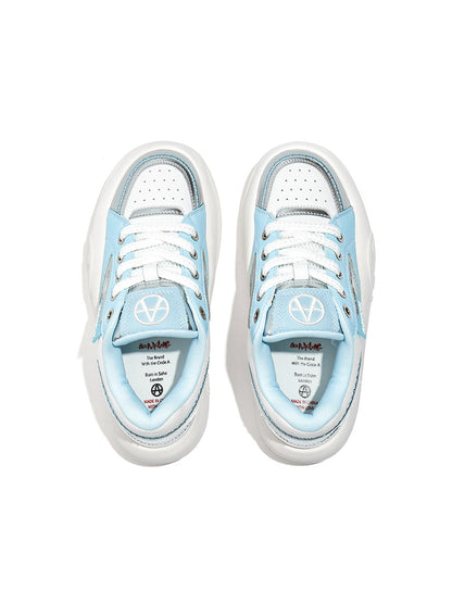 Pastel Breathable Platform Runner Sneakers