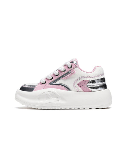 Pastel Breathable Platform Runner Sneakers
