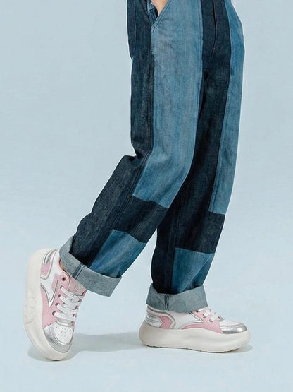 Pastel Breathable Platform Runner Sneakers