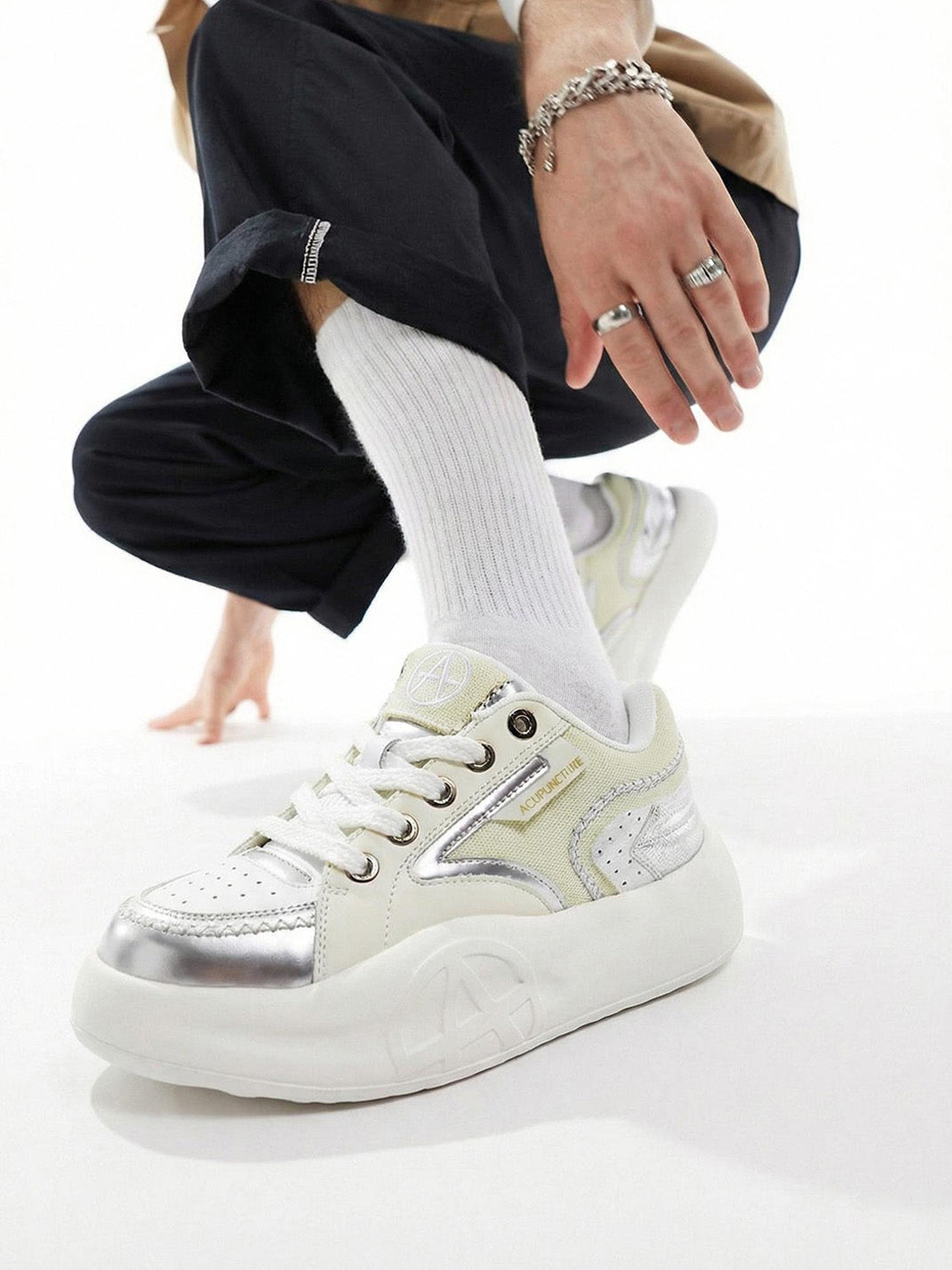 Pastel Breathable Platform Runner Sneakers
