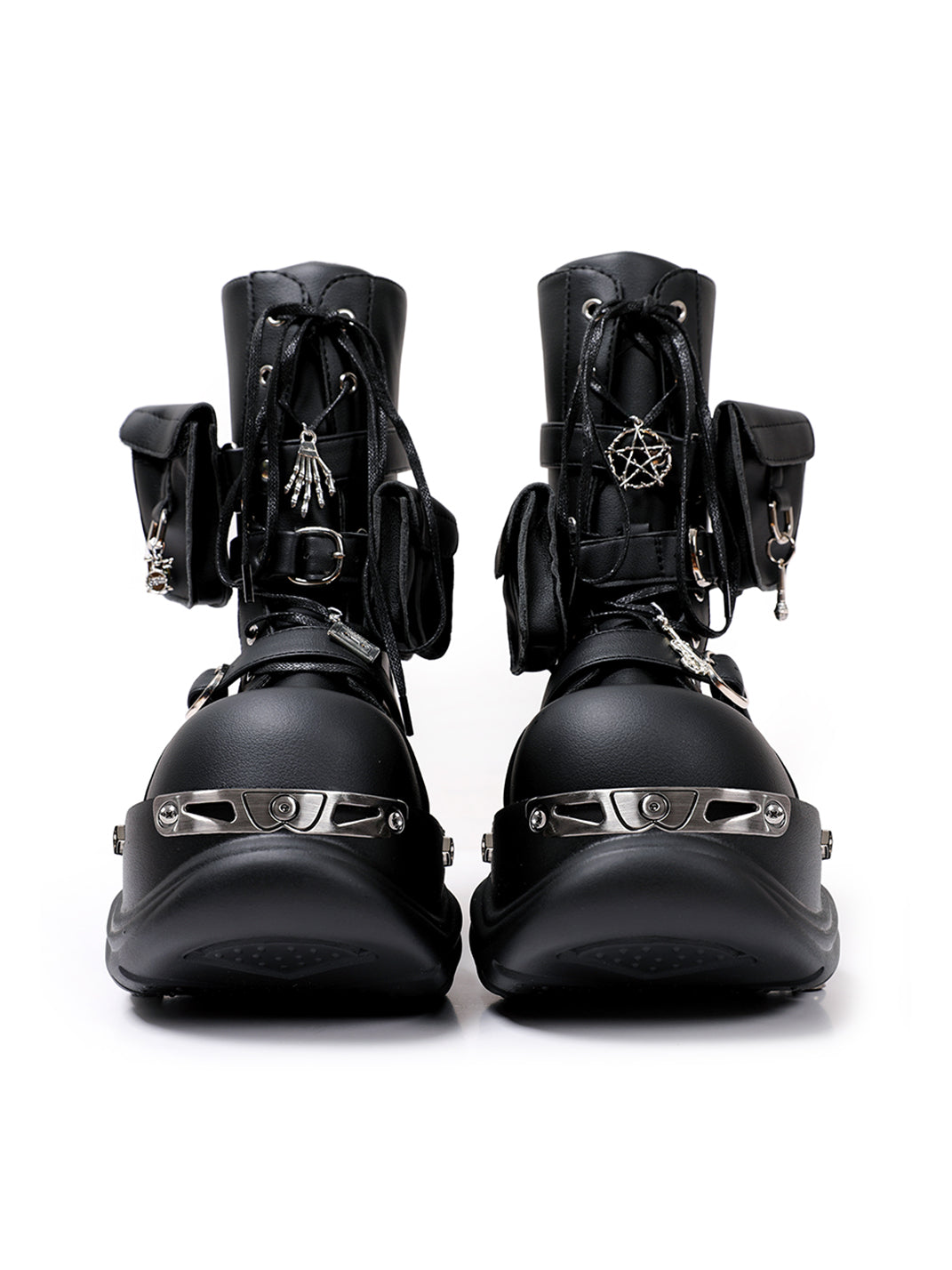 Utility-Lace Chunky Combat Boots