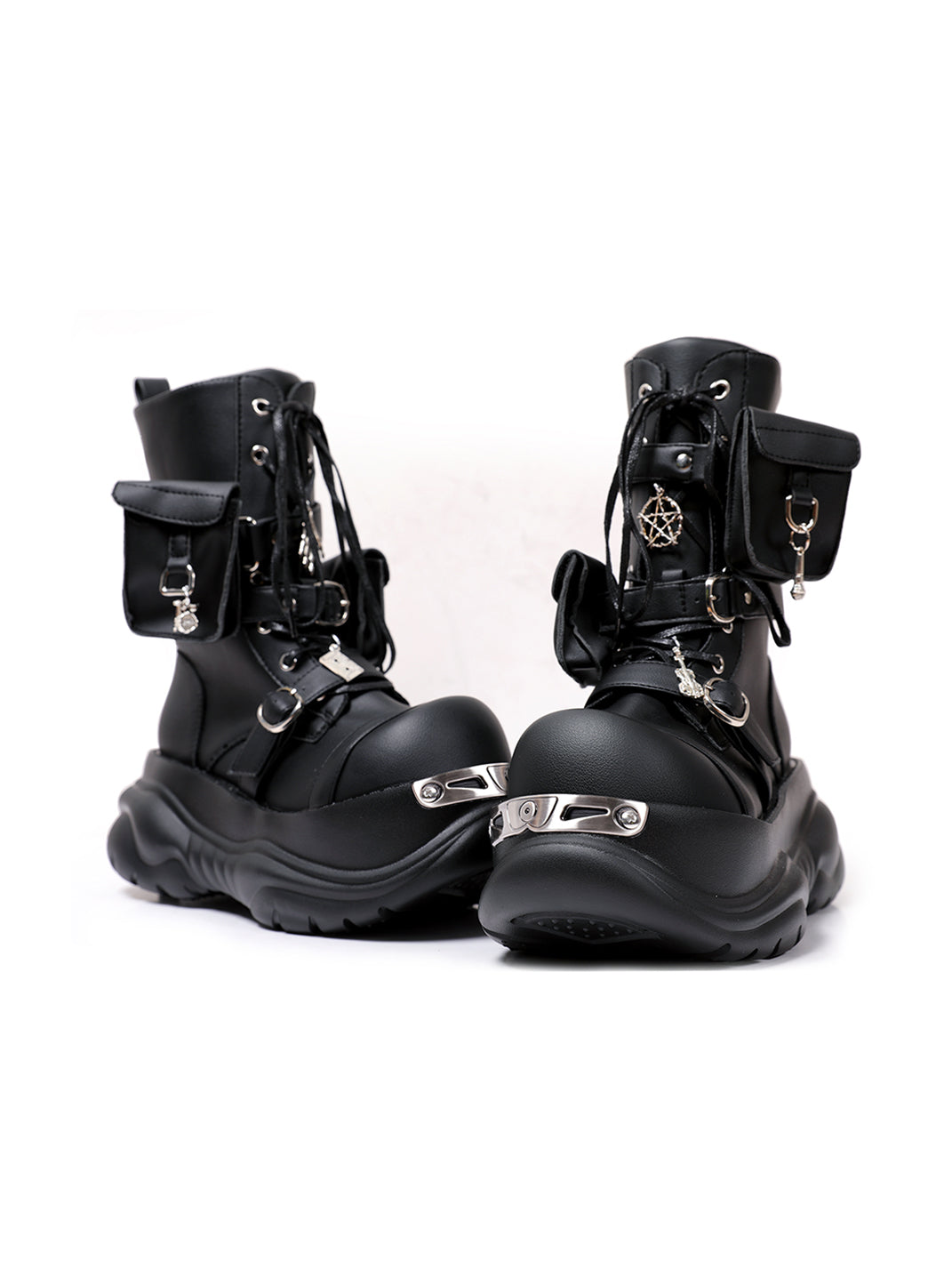 Utility-Lace Chunky Combat Boots
