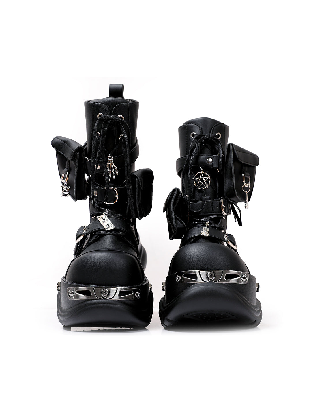 Utility-Lace Chunky Combat Boots