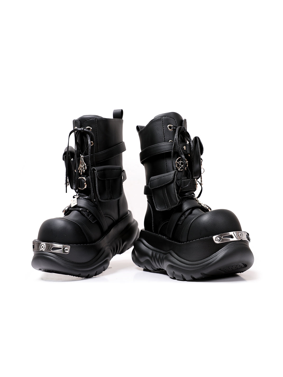Utility-Lace Chunky Combat Boots