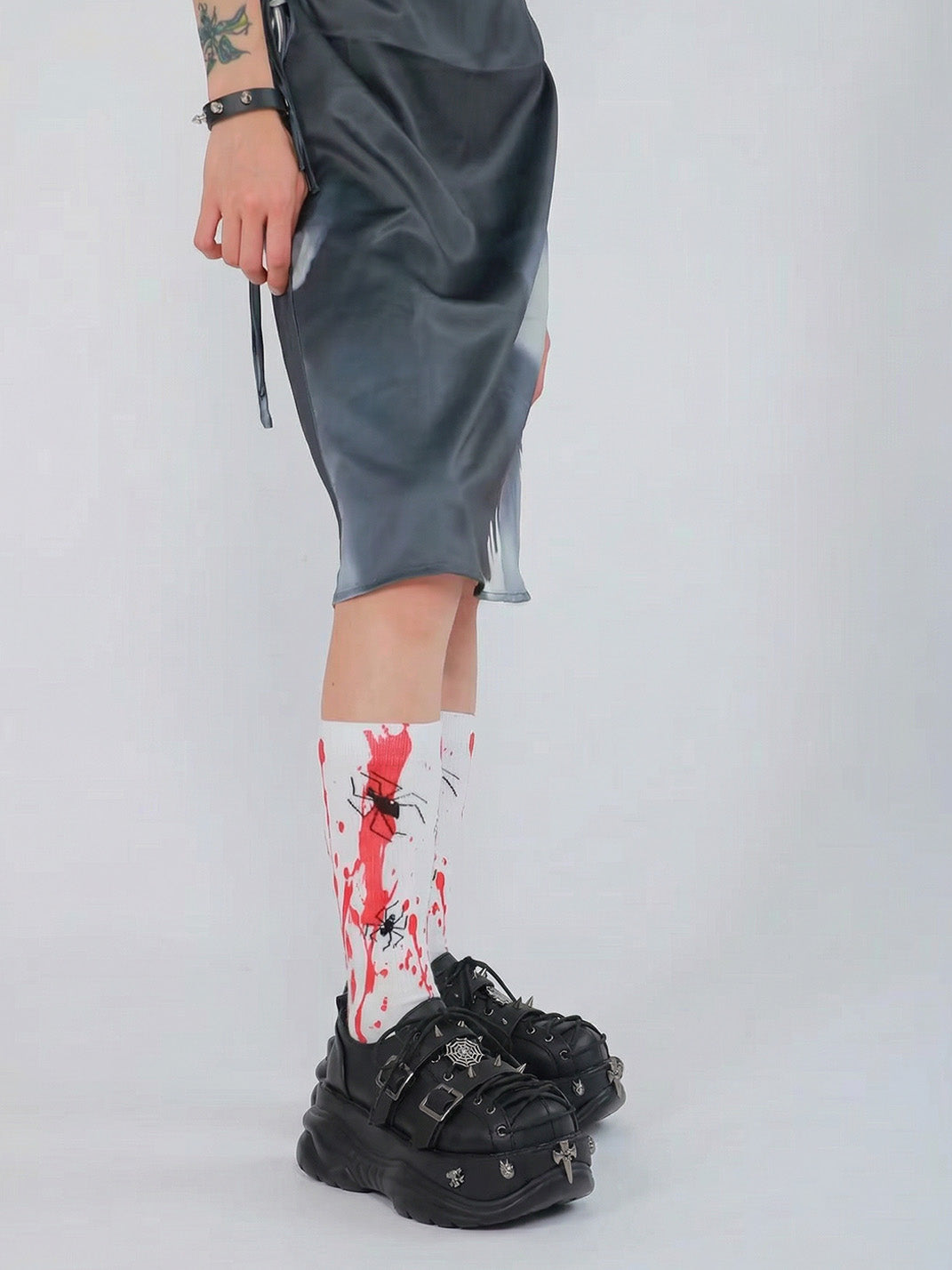 Buckle-Cage Chunky Platform Sneakers