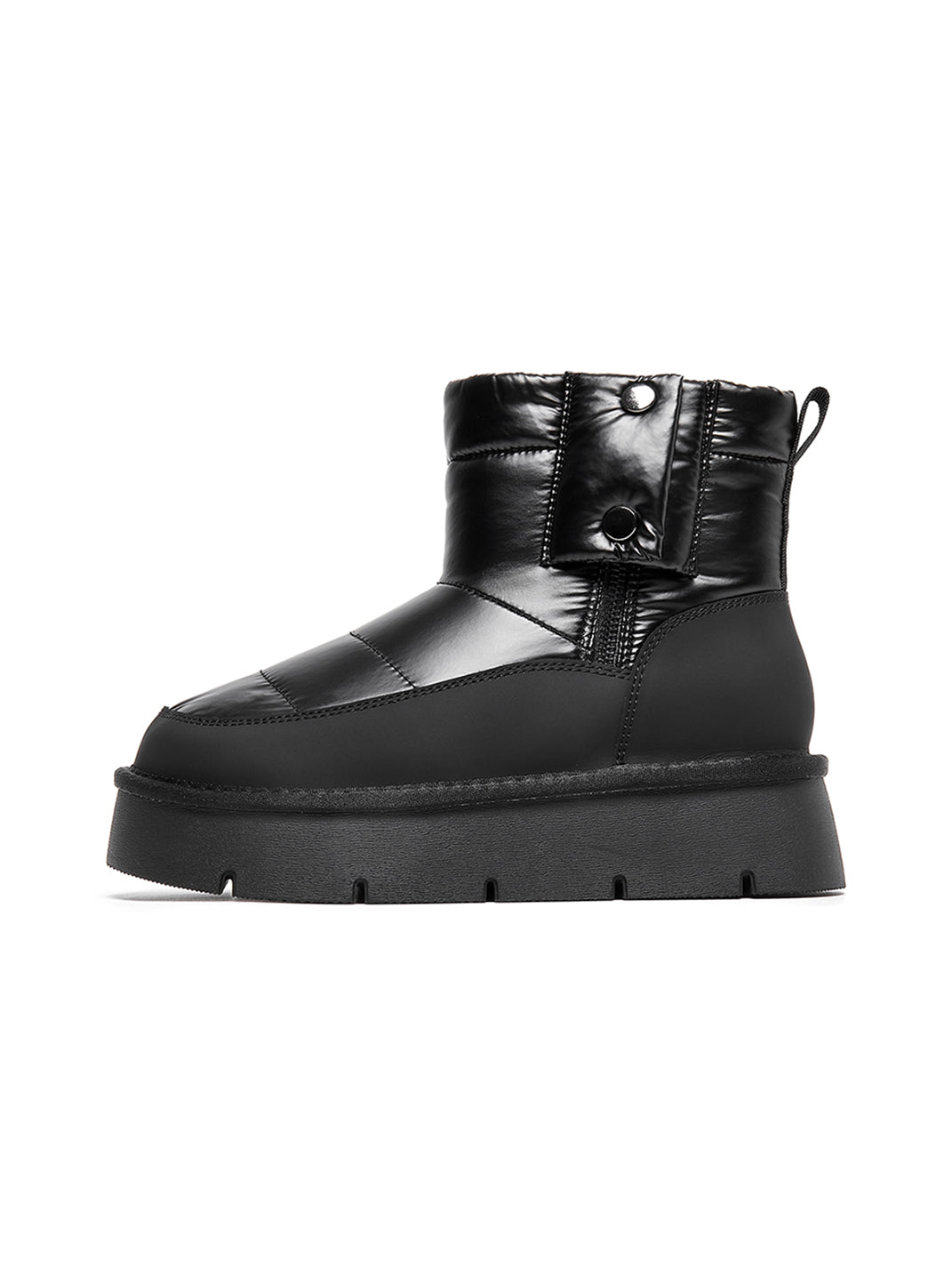 Pink Quilted Platform Snow Boots