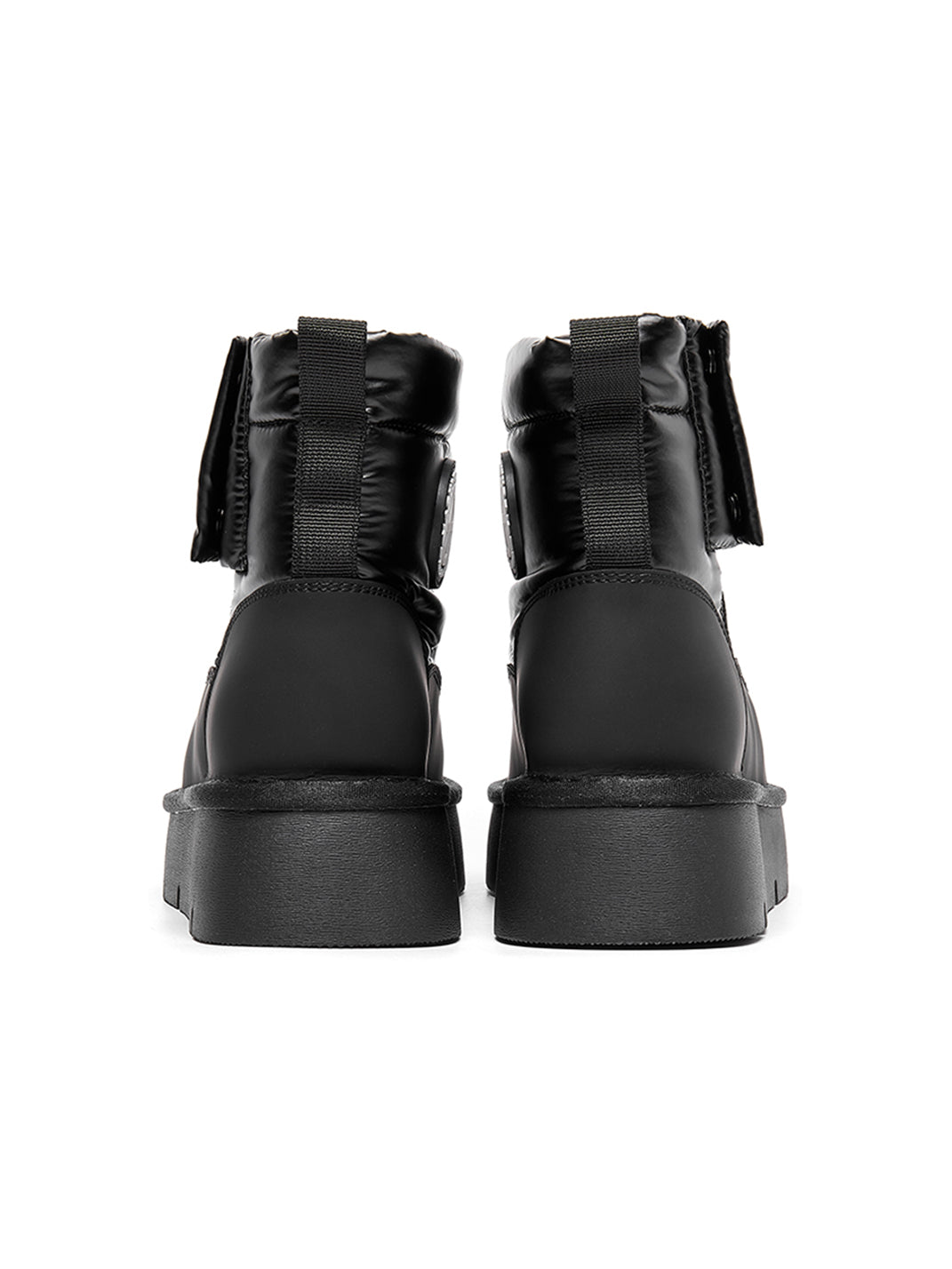 Pink Quilted Platform Snow Boots