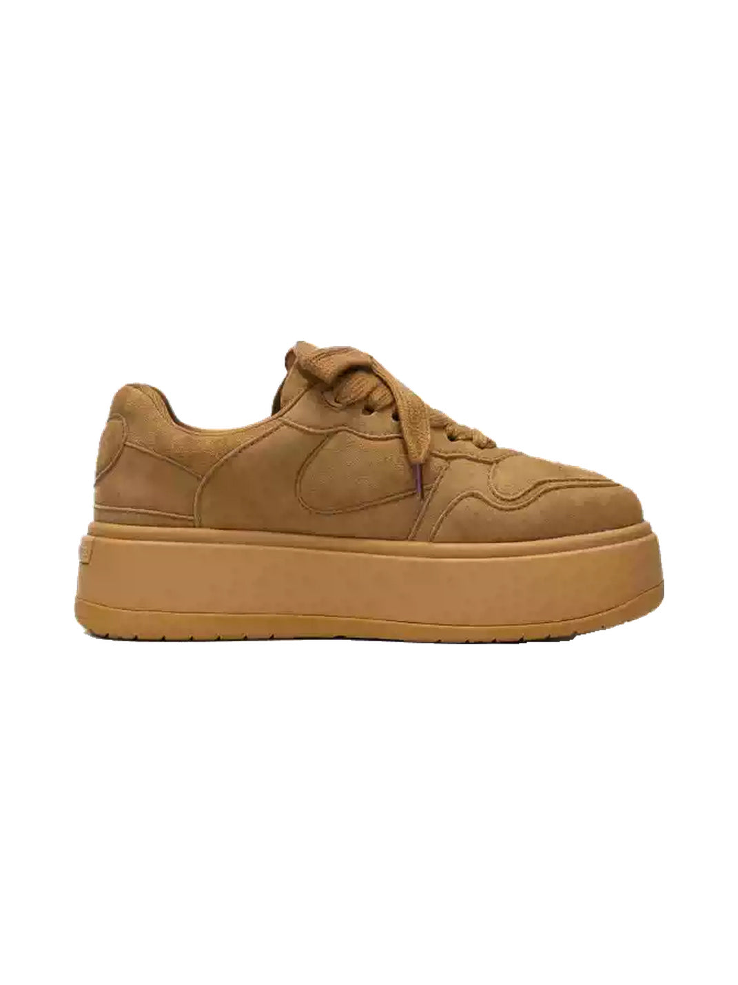 Monochrome Brown Platform Skate Sneakers