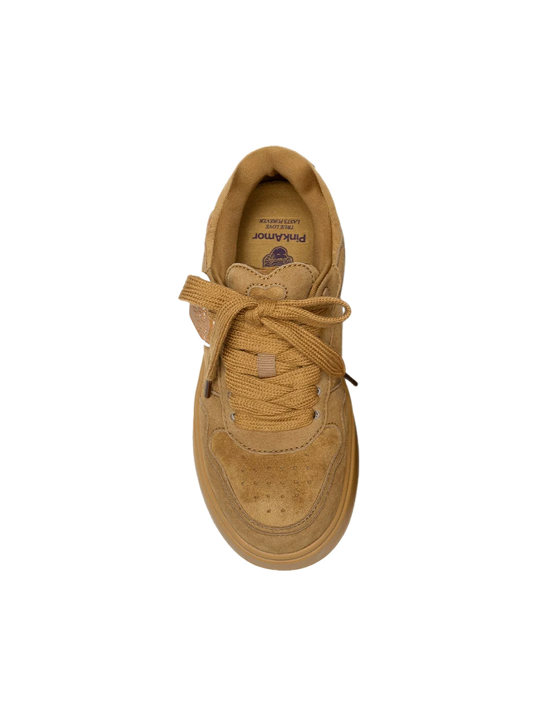 Monochrome Brown Platform Skate Sneakers
