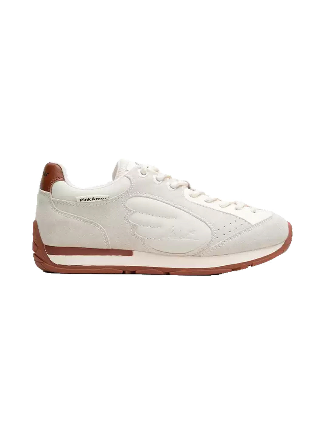 Wing-Panel Retro Court Sneakers