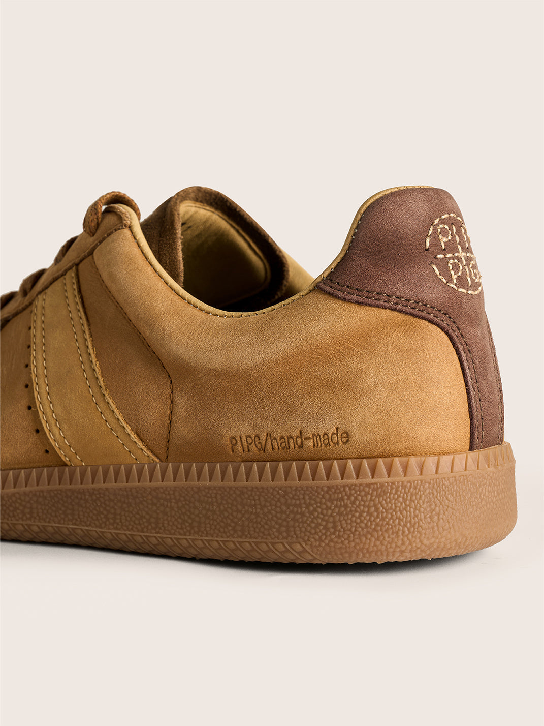 Washed Suede Colorblock Retro Trainers