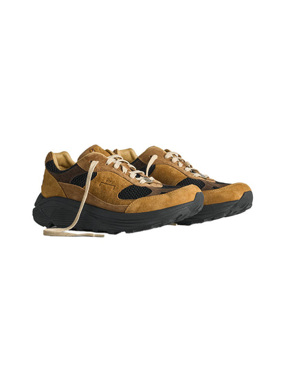 Distressed Suede Trail Runner Sneakers