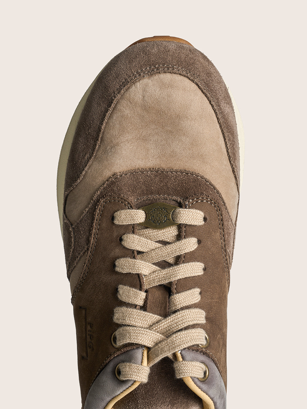 Washed Brown Retro Trail Runners