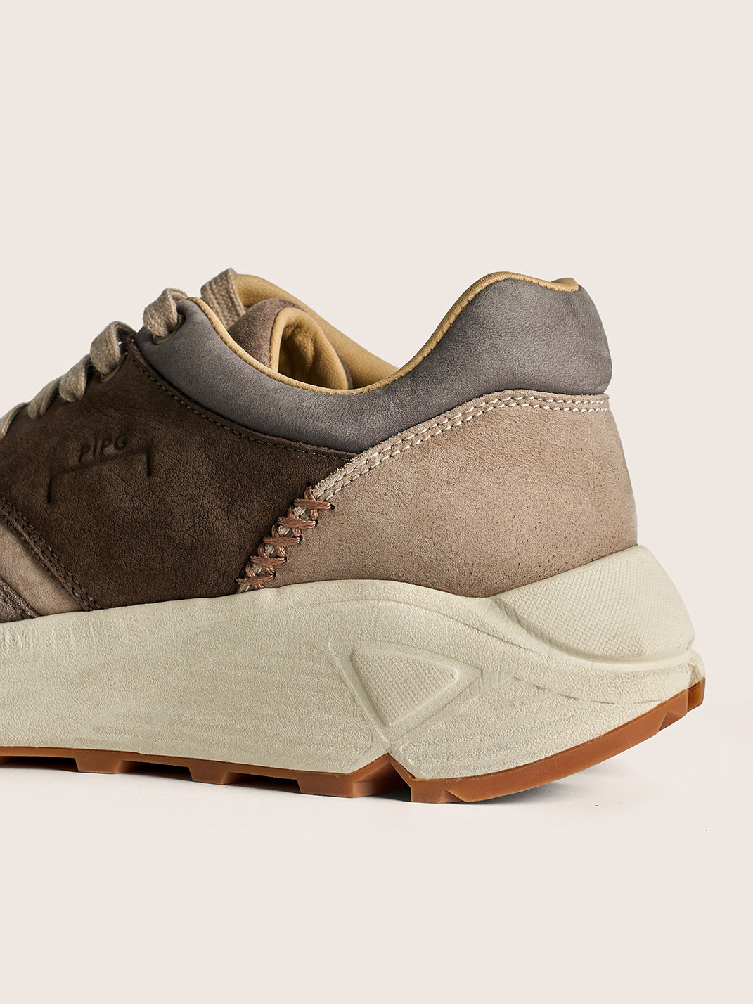 Washed Brown Retro Trail Runners
