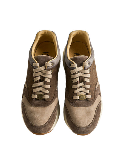 Washed Brown Retro Trail Runners