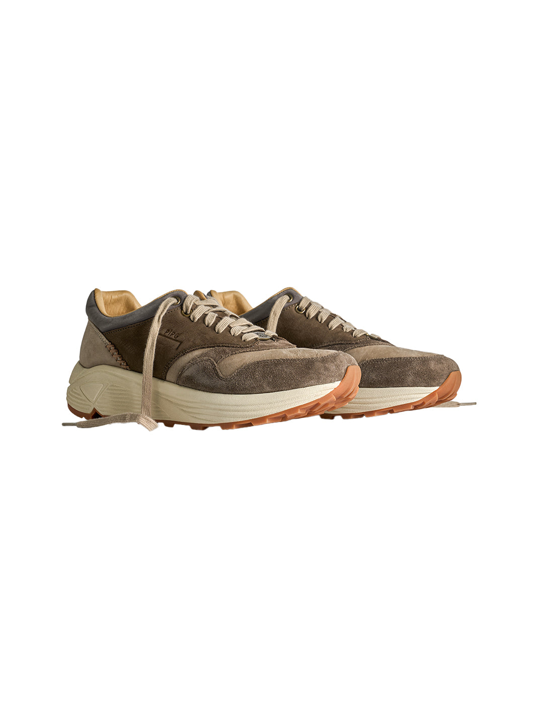 Washed Brown Retro Trail Runners