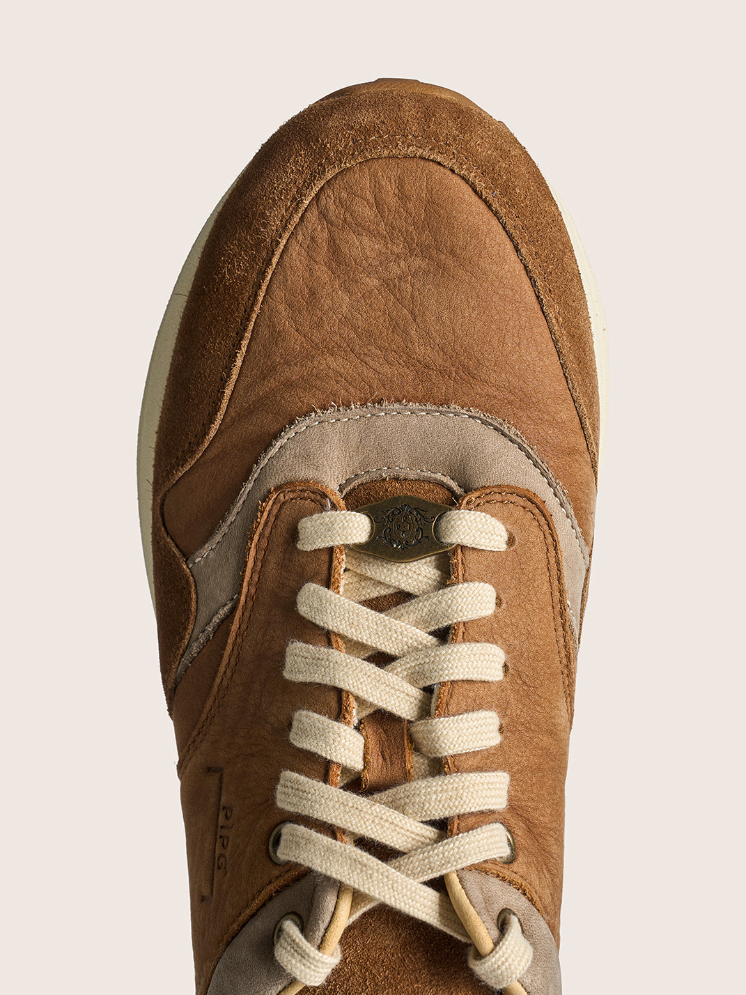 Washed Brown Retro Trail Runners