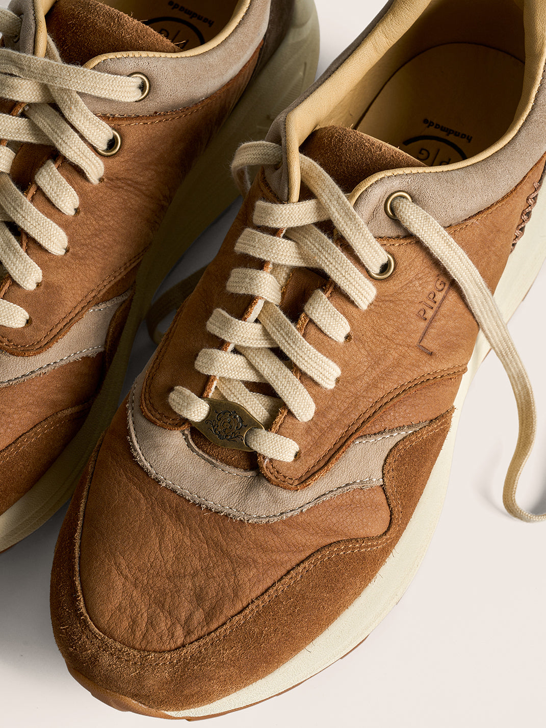 Washed Brown Retro Trail Runners