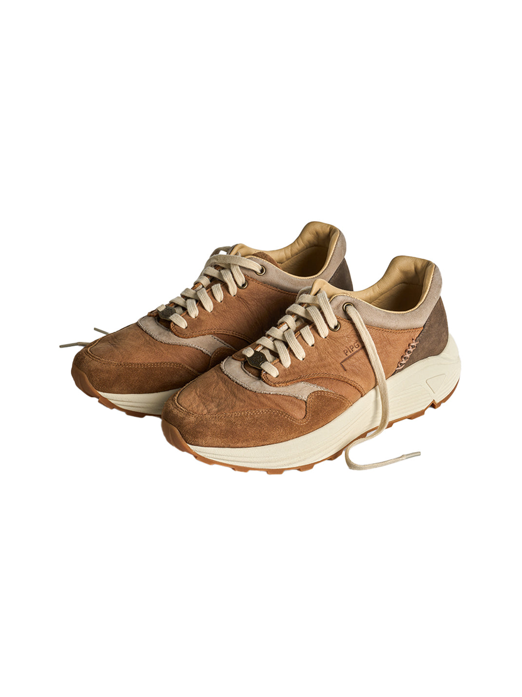 Washed Brown Retro Trail Runners
