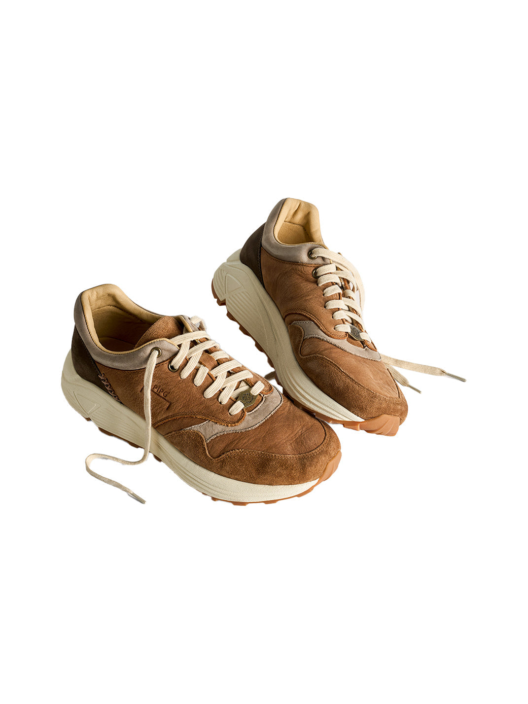 Washed Brown Retro Trail Runners