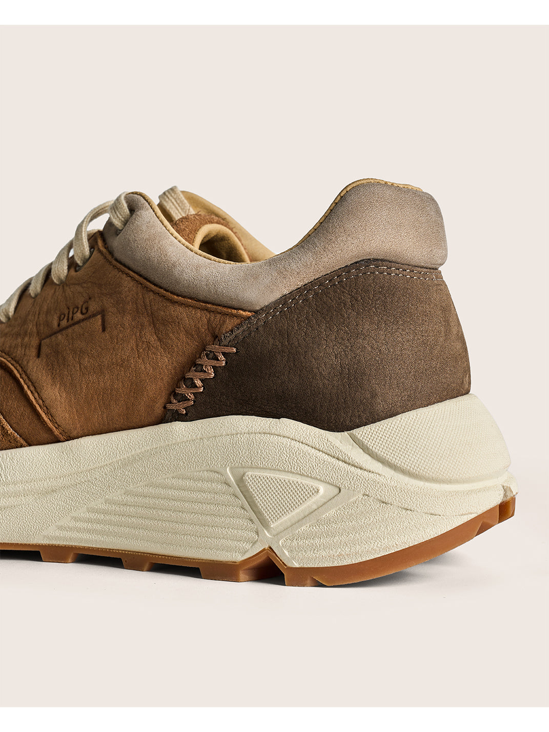 Washed Brown Retro Trail Runners