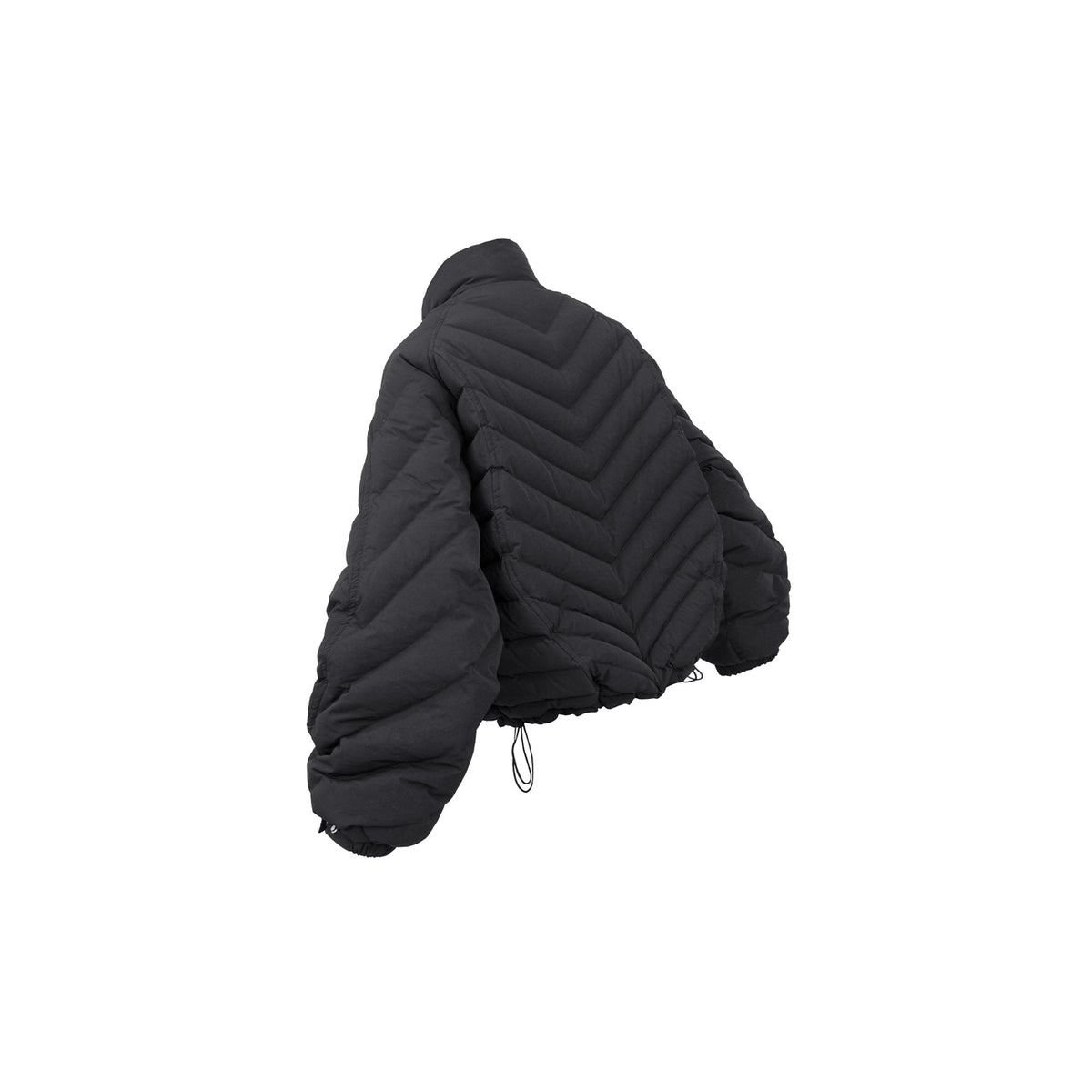 RELABEL V-Segment Ribcage Puffer Jacket Black