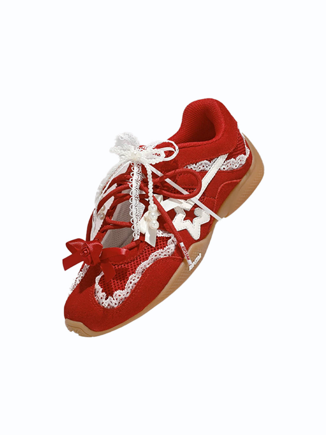 Pearl-Lace Ballet Runner Sneakers