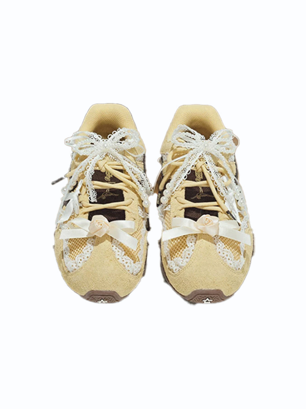 Pearl-Lace Ballet Runner Sneakers