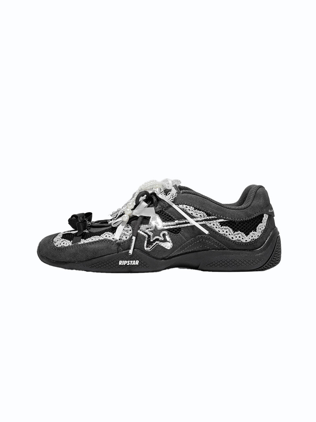 Pearl-Lace Ballet Runner Sneakers
