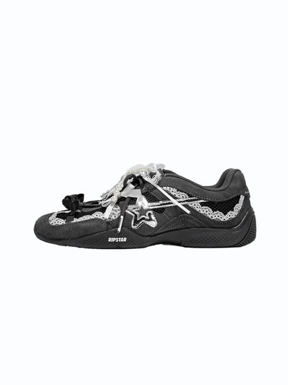 Pearl-Lace Ballet Runner Sneakers