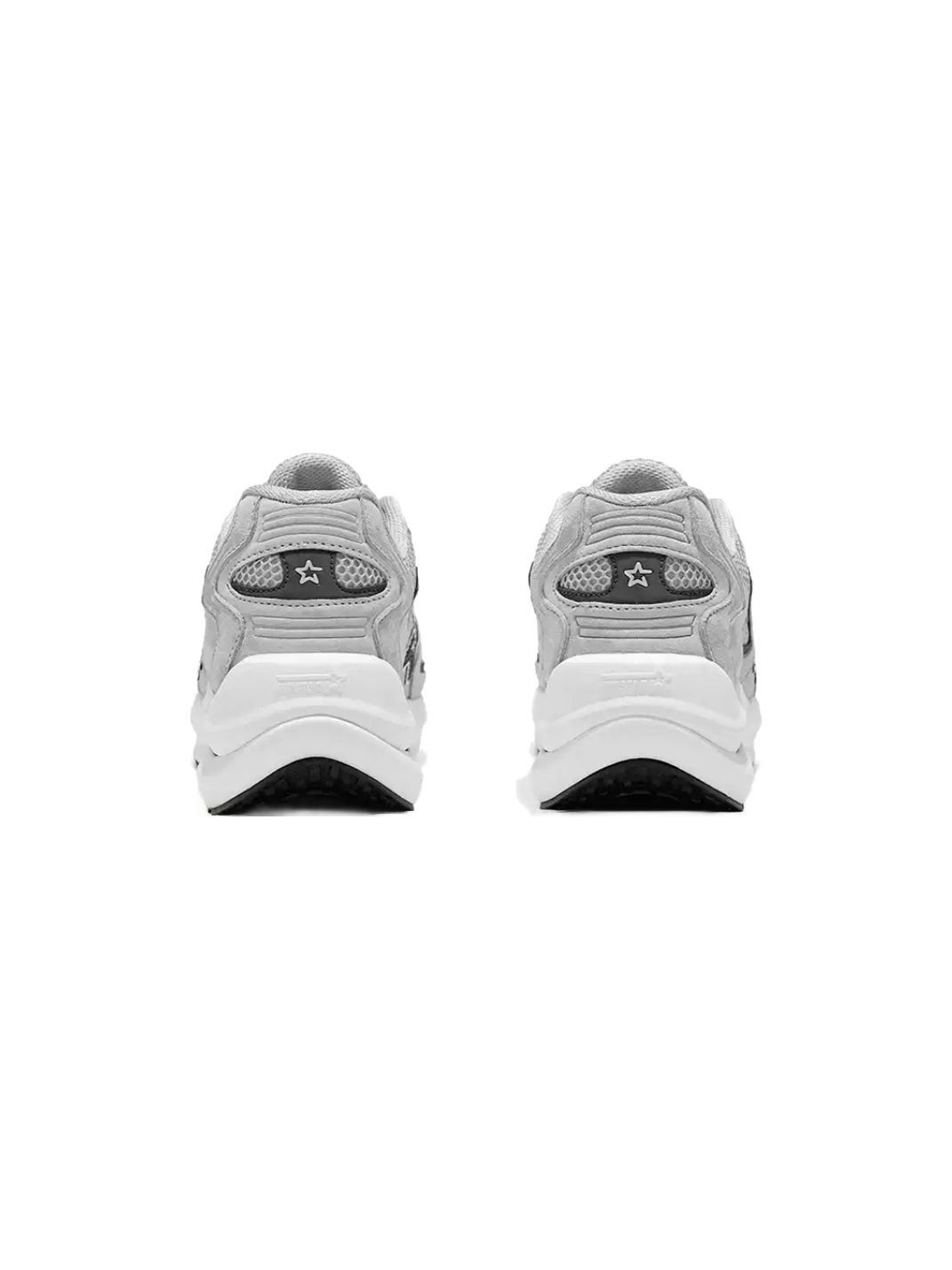 Gray Carbon-Plate Platform Running Sneakers