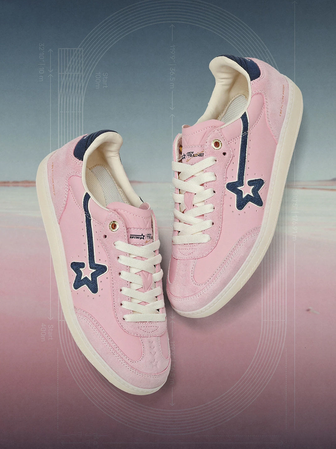 Star-Panel Multi-Color Low-Profile Trainers