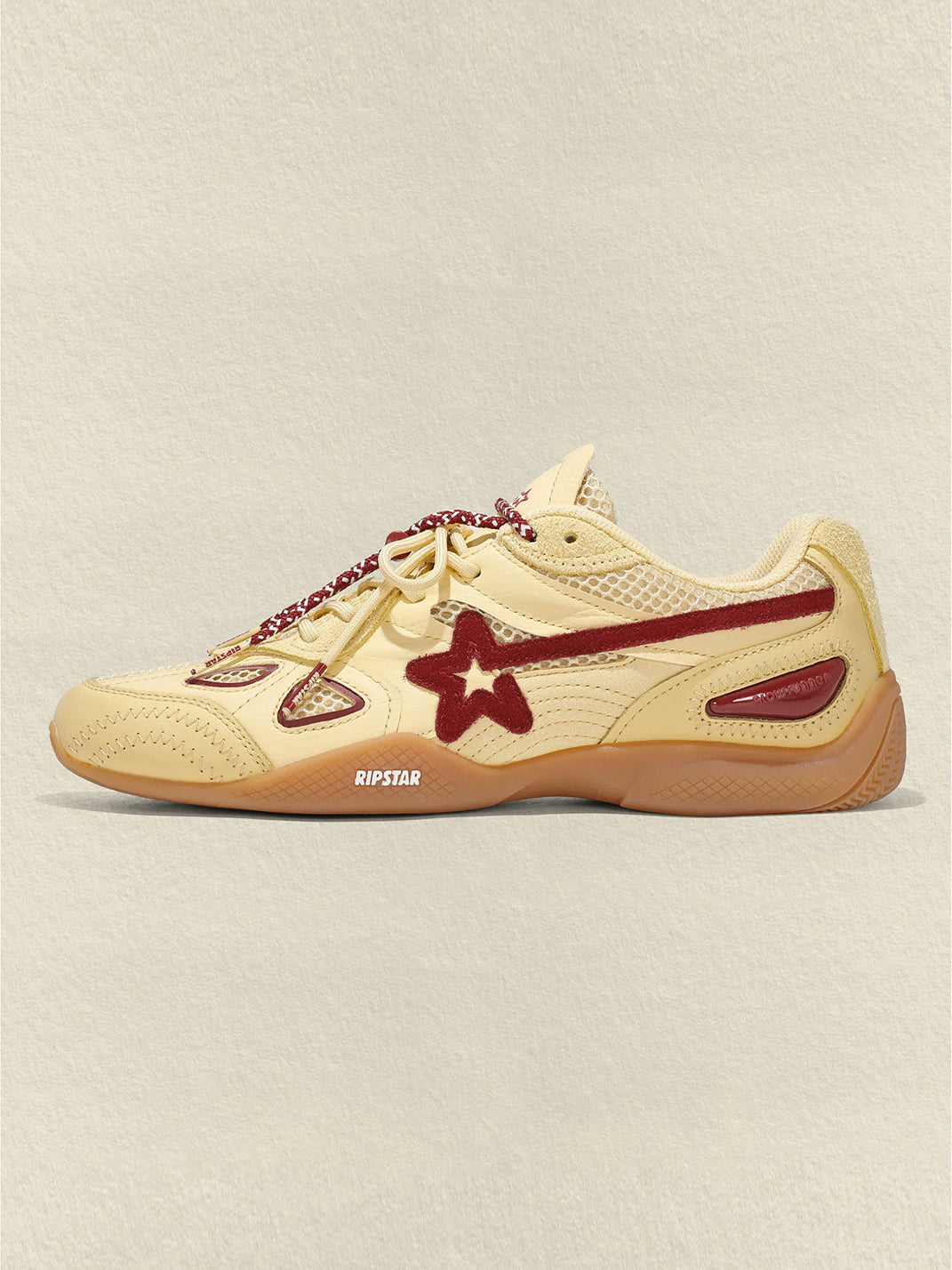 Cream Star Retro Running Sneakers