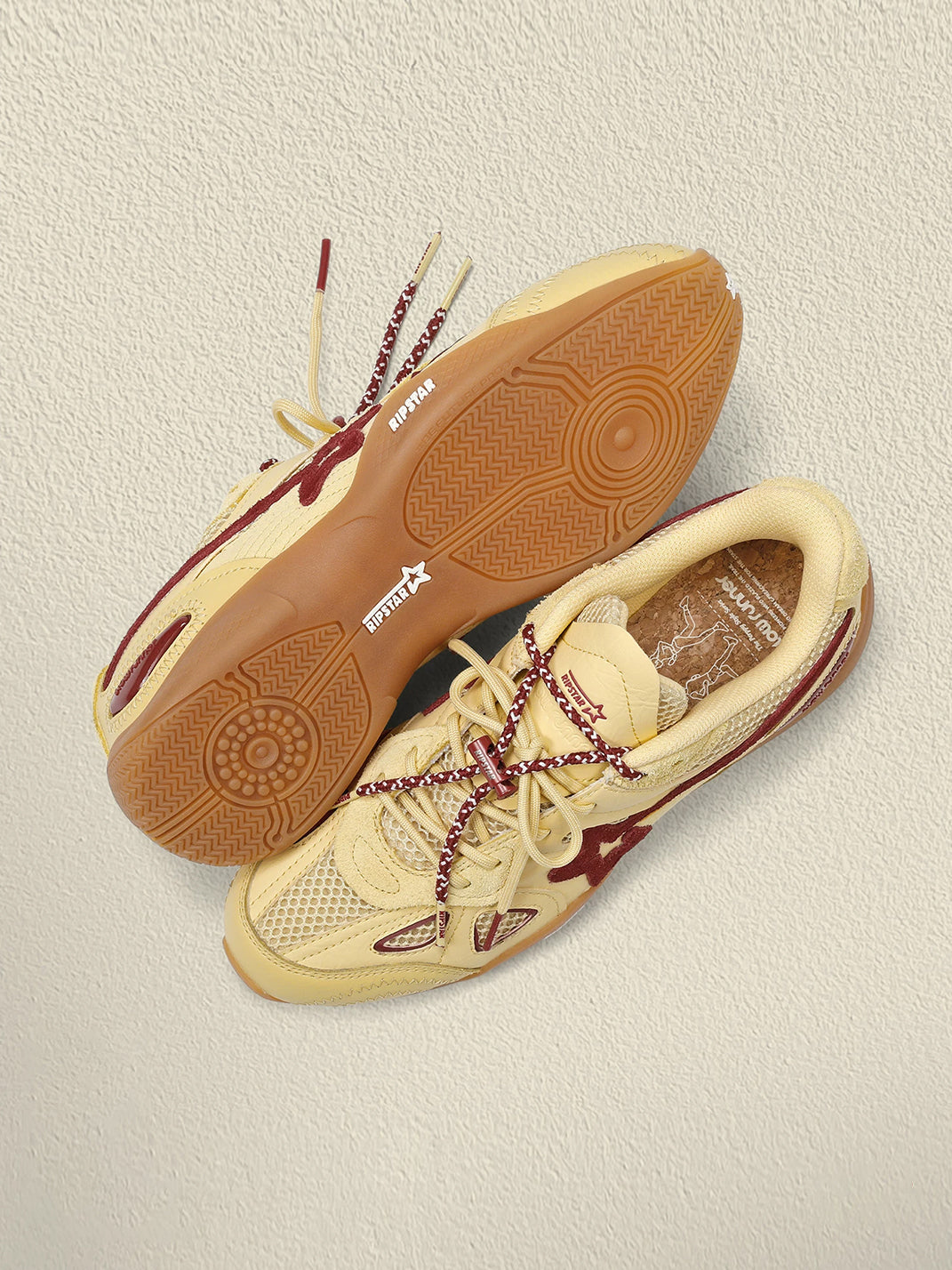 Cream Star Retro Running Sneakers
