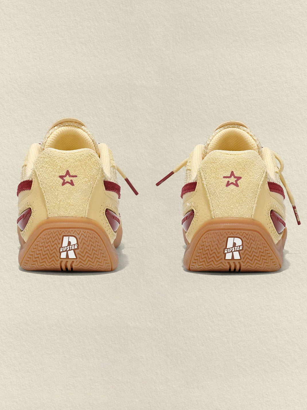 Cream Star Retro Running Sneakers