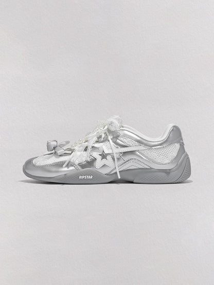 Galaxy-Silver Ballet Mary Jane Sneakers