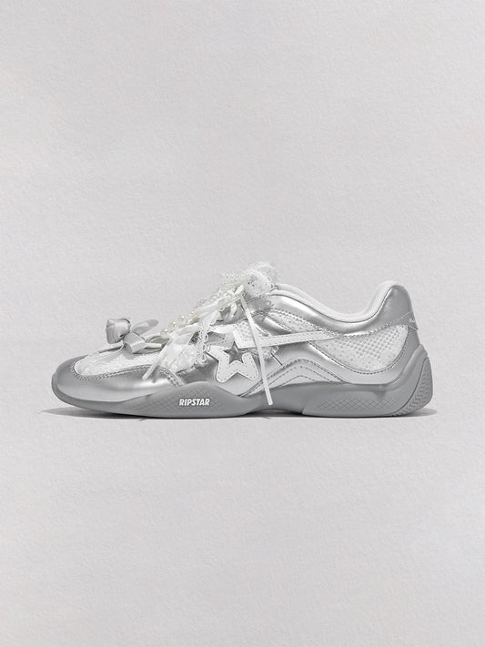 Galaxy-Silver Ballet Mary Jane Sneakers