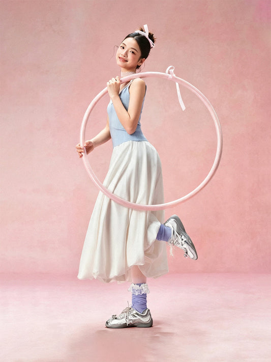 Galaxy-Silver Ballet Mary Jane Sneakers
