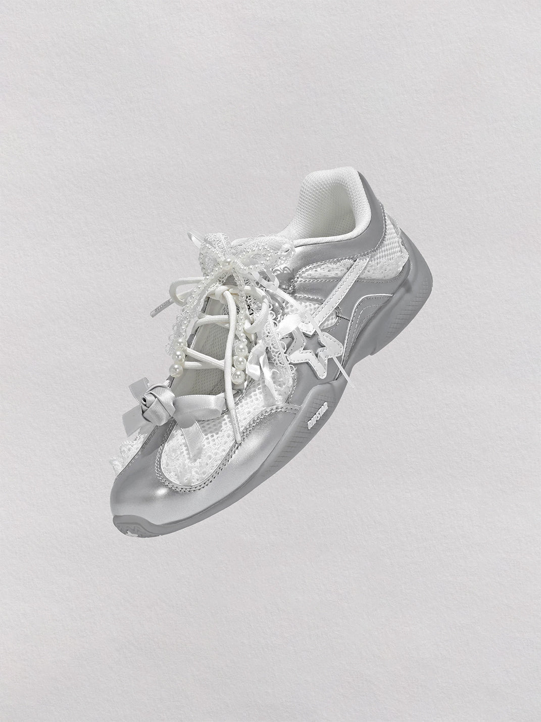 Galaxy-Silver Ballet Mary Jane Sneakers