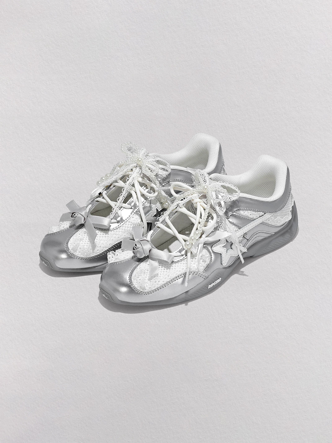 Galaxy-Silver Ballet Mary Jane Sneakers