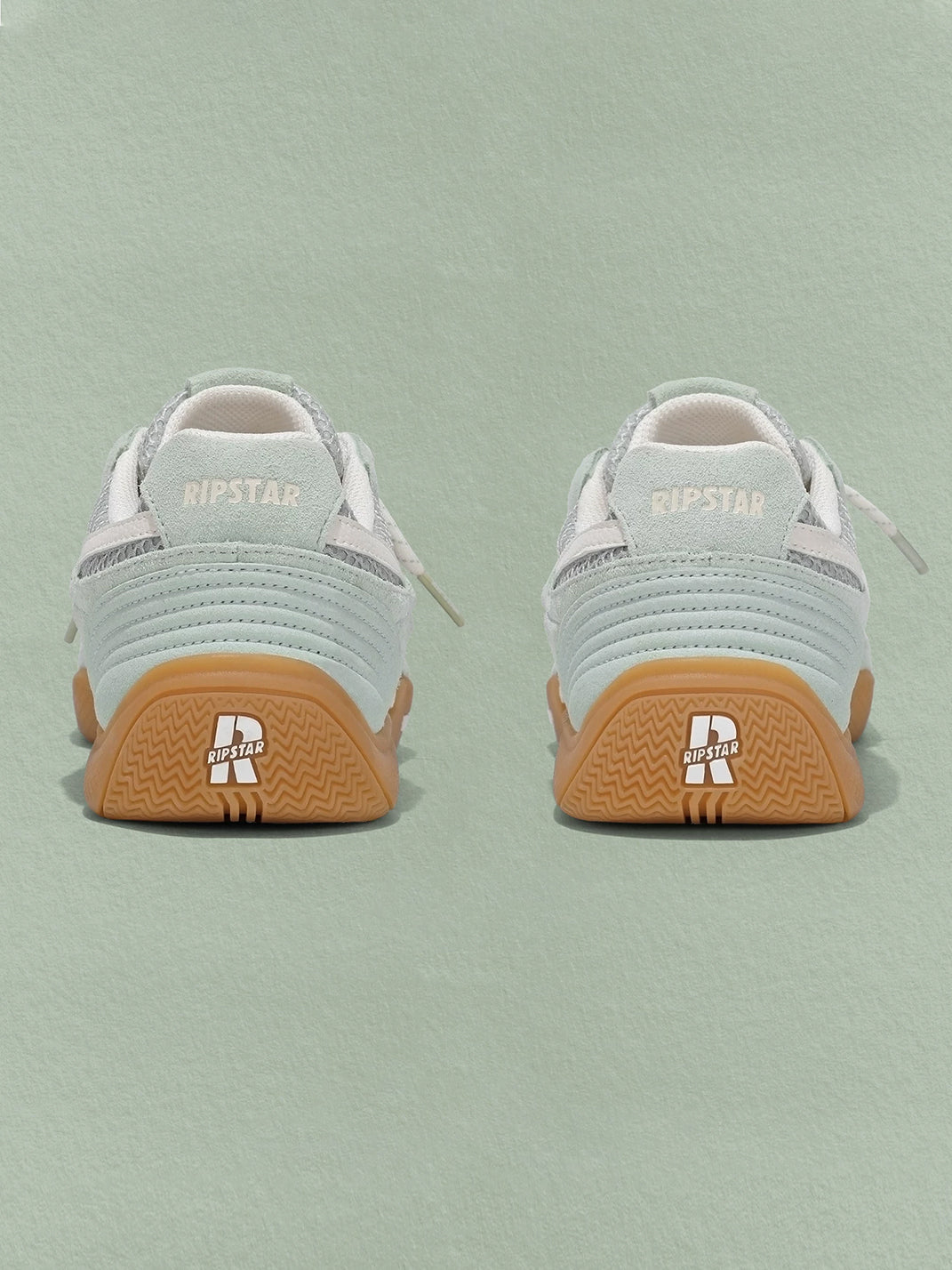 Blue Mesh Star German Trainer Sneakers