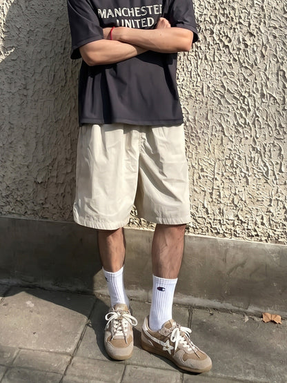 Khaki Mesh Star German Trainer Sneakers