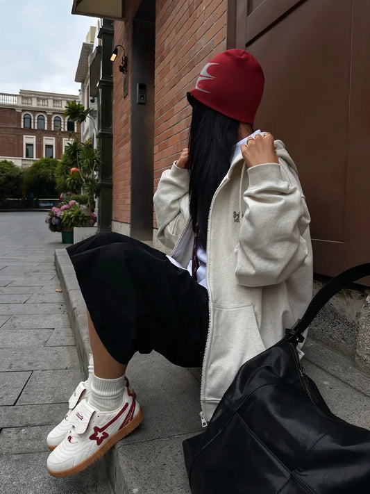 Rice-Red Star-Panel Retro Trainers