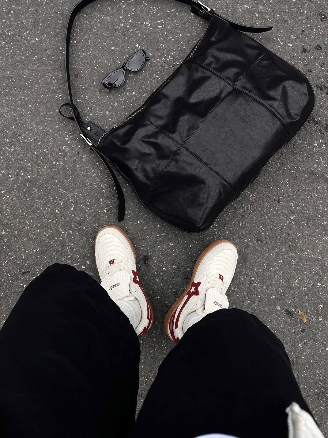 Rice-Red Star-Panel Retro Trainers