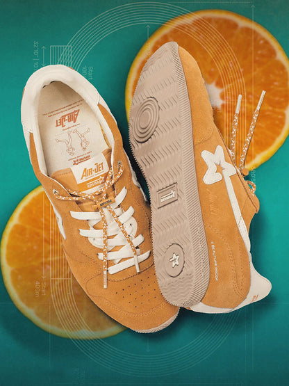 Suede-Panel Low-Profile Retro Trainers