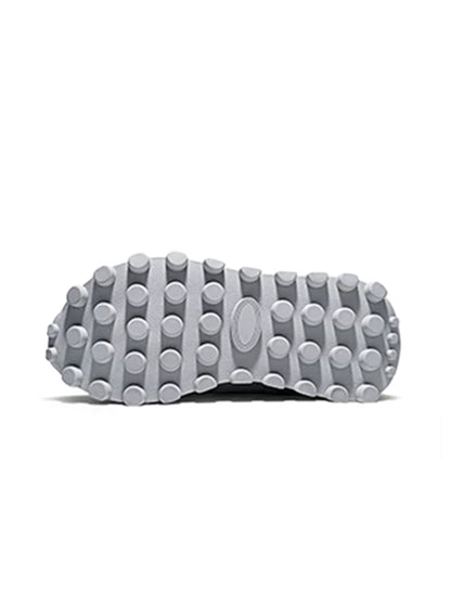 Perforated Leather Platform Casual Shoes