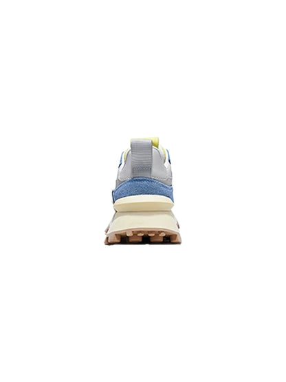 Perforated Leather Platform Casual Shoes